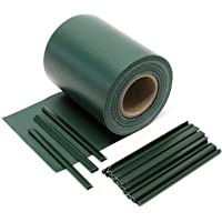 Cinta protección vallas- verde 35mx19cm- PVC 450g-m²- con 20 clips Lámina privacidad
